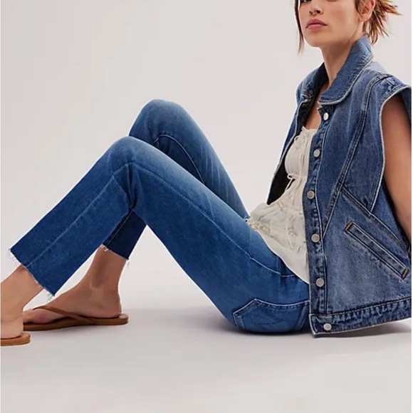 💙🩵 MOTHER- The Rascal Ankle Fray- Size 26 🩵💙 - Picture 7 of 13